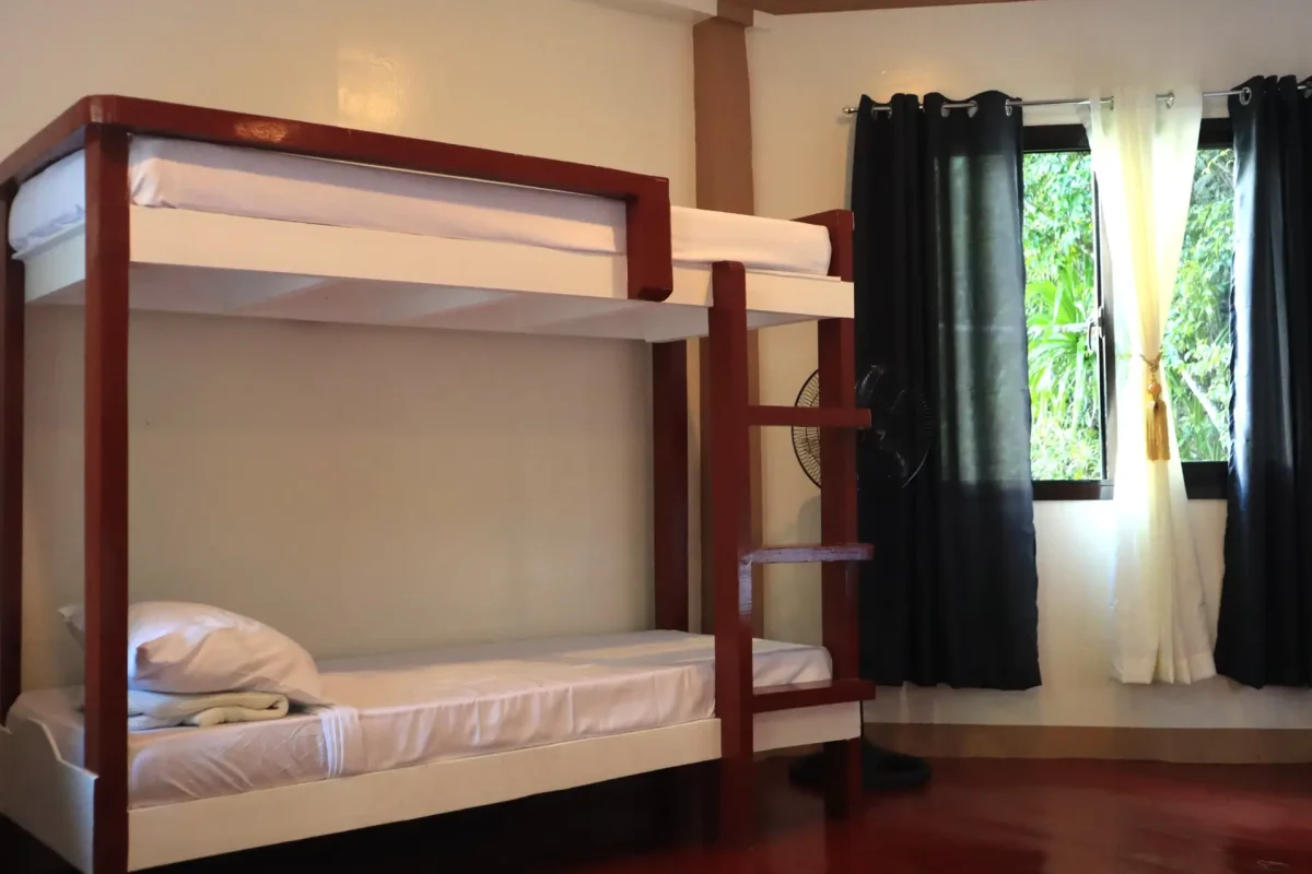 Bunk bed on ground floor family room